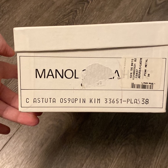 Vintage Manolo Blahnik Astuta lucite slide heels. NIB 38 - Picture 5 of 14